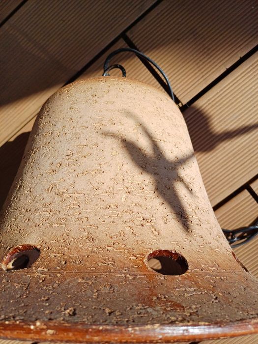 Lampa wiszaca gliniana