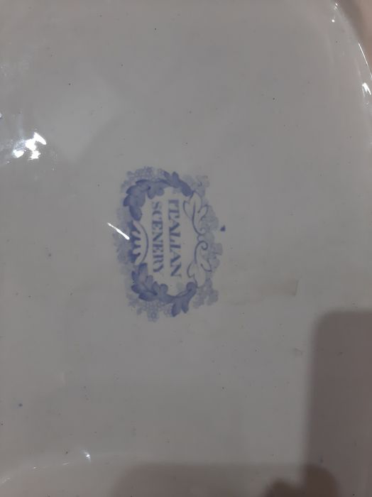 Prato Peixeira de Staffordshire c/cena Italiana