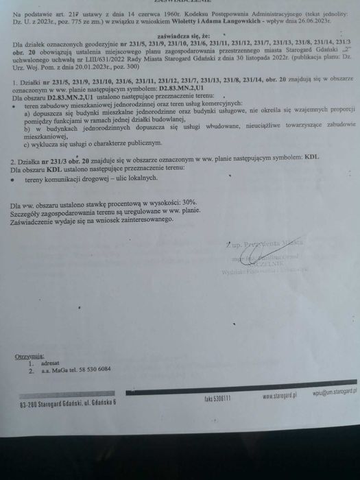 Idealna działka pod dom i nieuciążliwe usługi, ul. Jeżynowa