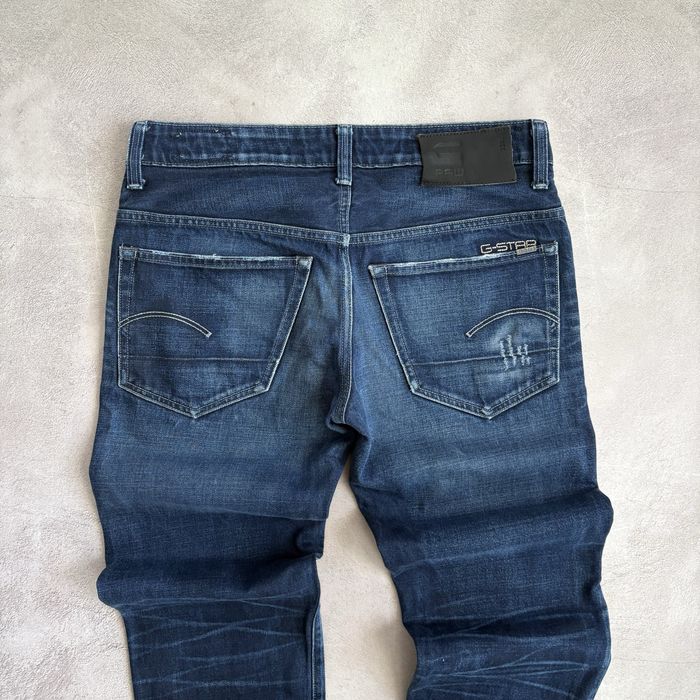 G - Star RAW 3301 Low Tapered Distressed