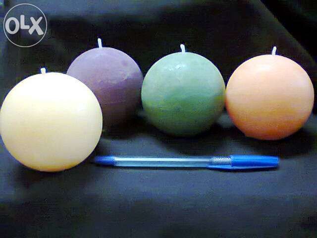 Velas decorativas formato redondo