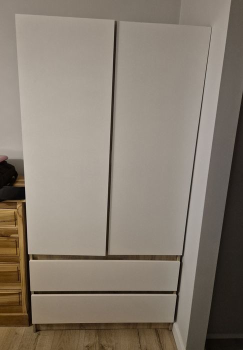 SZAFA SONOMA biała duża na ubrania