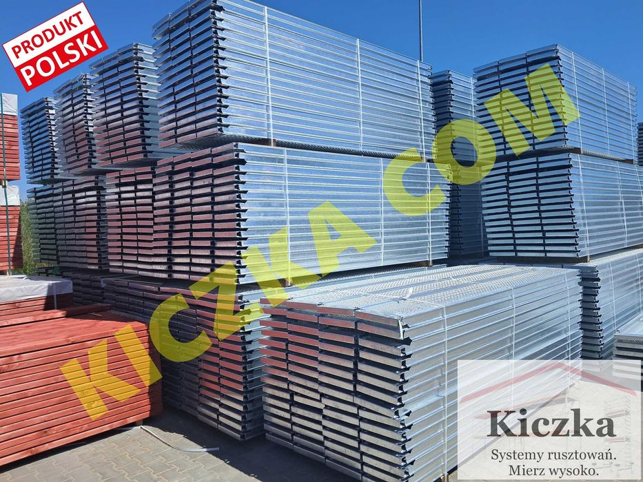 RUSZTOWANIE ALUMINIOWE 124m2 - Tanie Rusztowania Typ Plettac HURTOWNIA