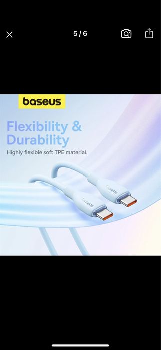 Кабель Baseus C до C, 2-метровий