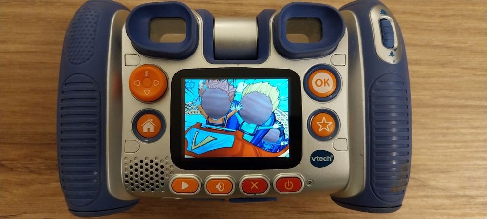 Aparat cyfrowy, kamera dla dzieci Vtech Kidizoom Twist Plus. Niebieski