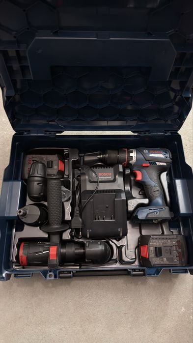 Bosch GSR18v-60FC wiertarko-wkrętarka wymienne uchwyty, sds