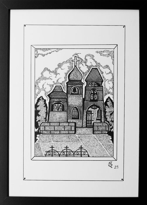 Miejsca nieznane – praca autorska Marka Głuchowskiego, format A4