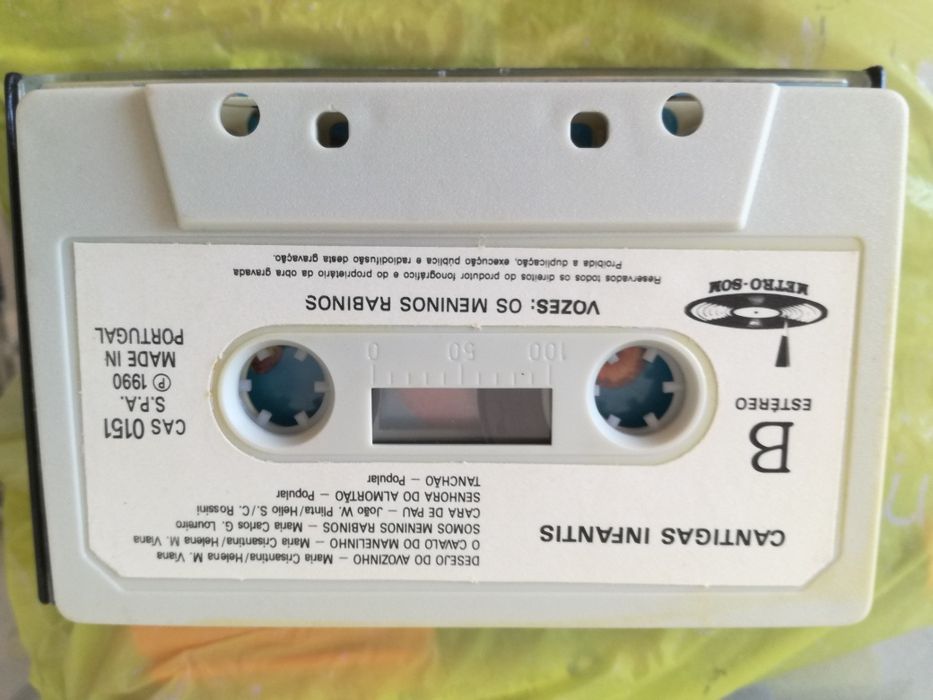 Cassete áudio RARA - Cantar com Playbacks -Êxitos Infantis