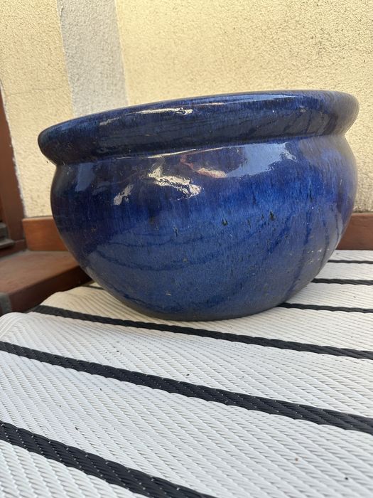 Gazon, Donice ceramiczne, mrozoodporne kobaltowe i turkus