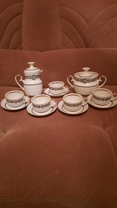 Фарфоровое чайное трио Германия.Стаканы.Бокалы.Сервиз кофейный.