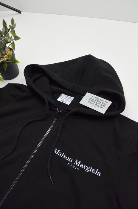Зіп худі Maison Margiela Zip Hoodie чорна кофта унісекс / Мейсон Маржела зипка худи кофта марджела черная Всі розміри