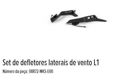 Conjunto de deflectores Honda CRF 1100L Africa Twin - Novos