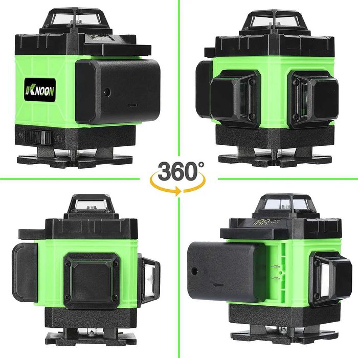 D47-Laser 360º 16 linhas  auto-nivelamento 2 baterias 3 tripés E MALA