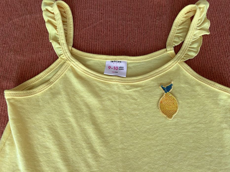 Vestido amarelo Lft 9-10 anos NOVO