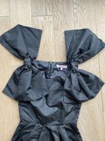Asos sukienka czarna kokardy xs