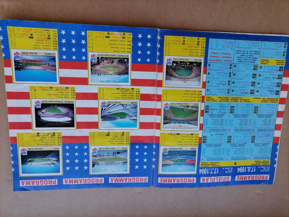Caderneta Cromos MUNDIAL USA 94 World Cup *Completa * Panini