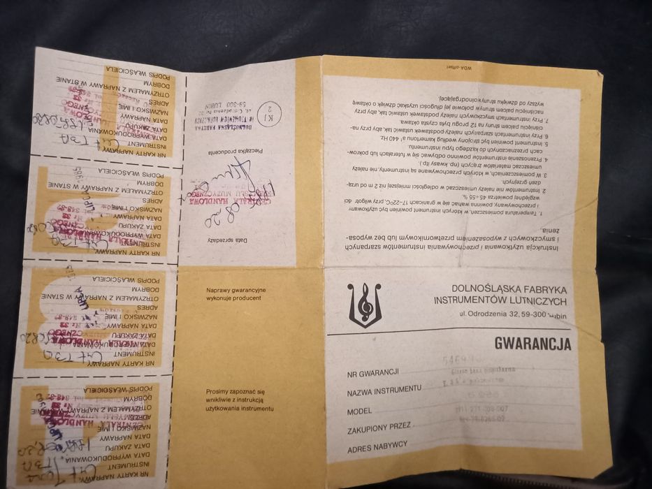 Gitara akustyczna Defil Jazz 3 z pokrowcem