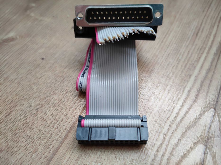 IEEE 1284 złacze wtyk żeński Centronics / DSUB-25 męski taśma śledź AT