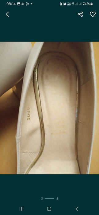 Туфлі 37розмір, шкіряні, відтінок пудра,    б/у