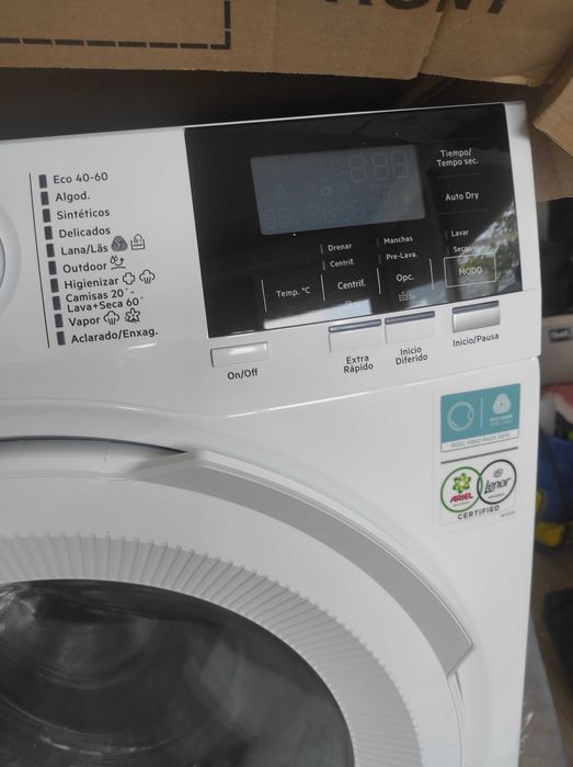 Embalada com garantia Máquina de lavar e secar roupa aeg