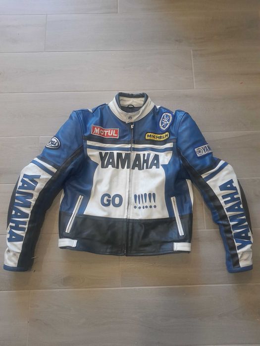 casaco de couro yamaha