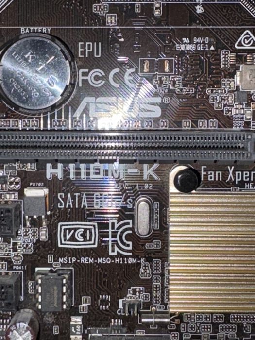 Пк i5-7400 материнка asus h-110m-блок живлення 500