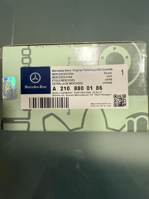 Estrela capot Mercedes Benz NOVA