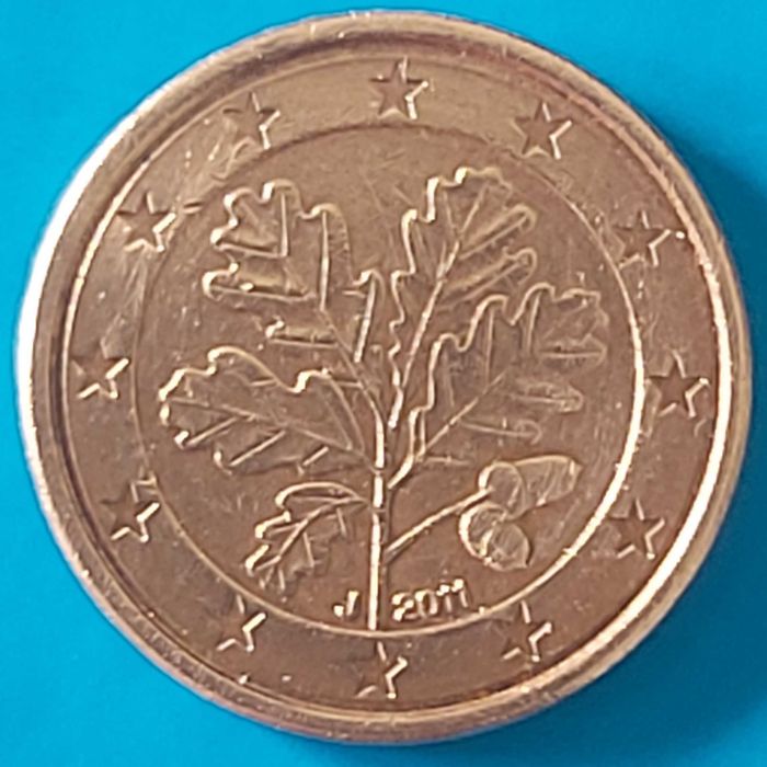 1 Cêntimo de 2011  J  da Alemanha