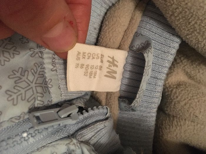 Kurteczka zimowa H&M r. 86