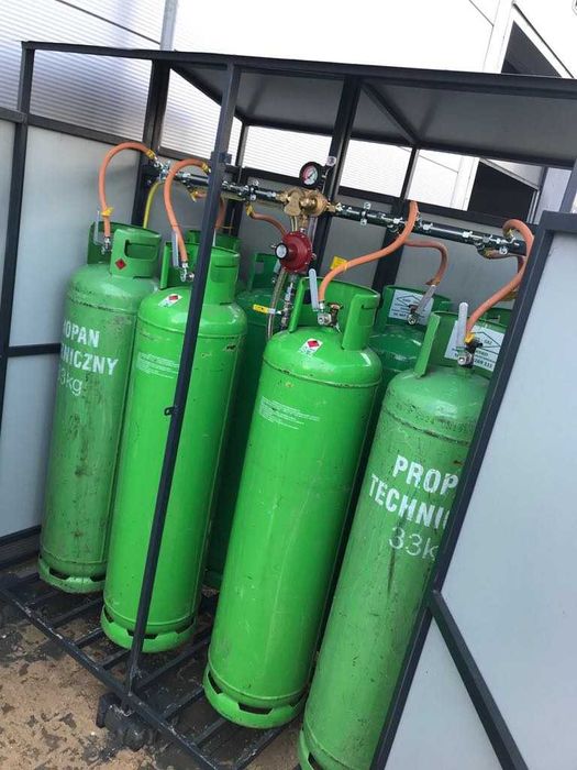 Zbiorniki gazowe/Instalacje gazowe na butle 33kg/Gazownictwo.