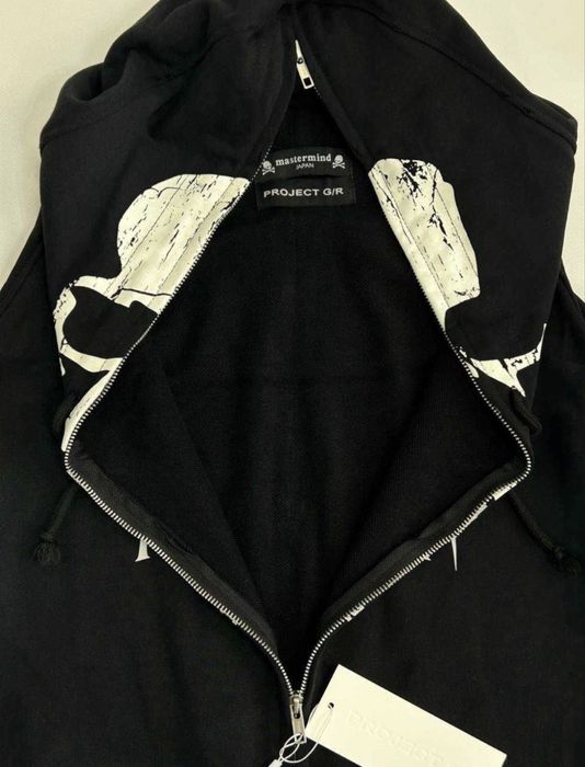 Project Grailz GR Mastermind zip up чорна зіпка зипка фулл худи кофта