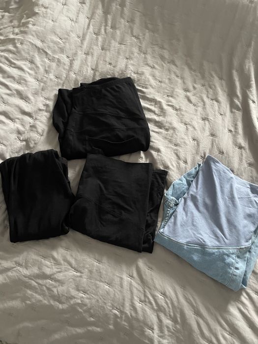 Cztery pary spodni legginsów ciążowych h&m formommy
