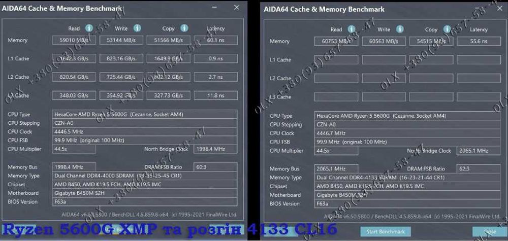 DDR4 4000 Mhz 2x8Gb 16Gb KingBank фото тесту модулі пам'яті AMD Intel