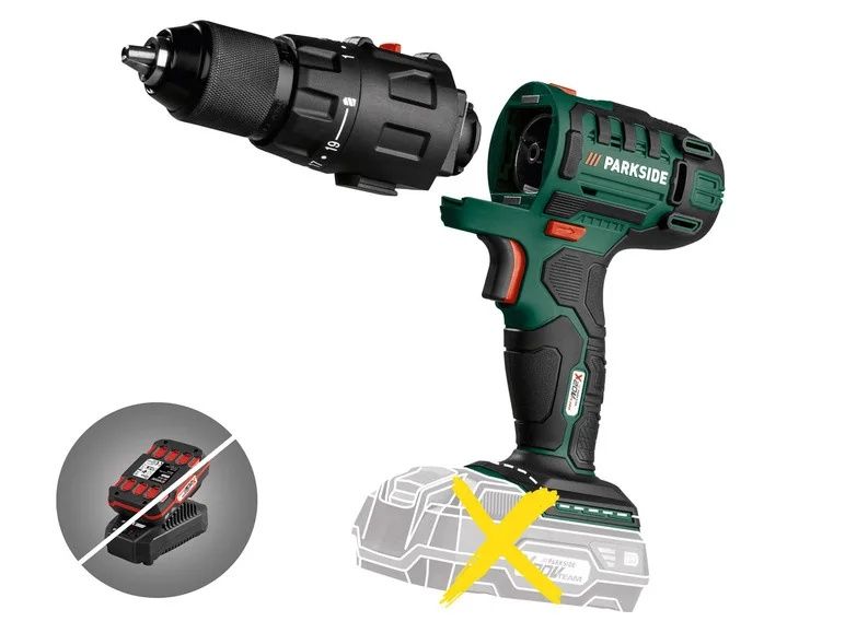 Шуруповерт  3в 1 акумуляторний Parkside PKGA 20-Li C2 реноватор сабель