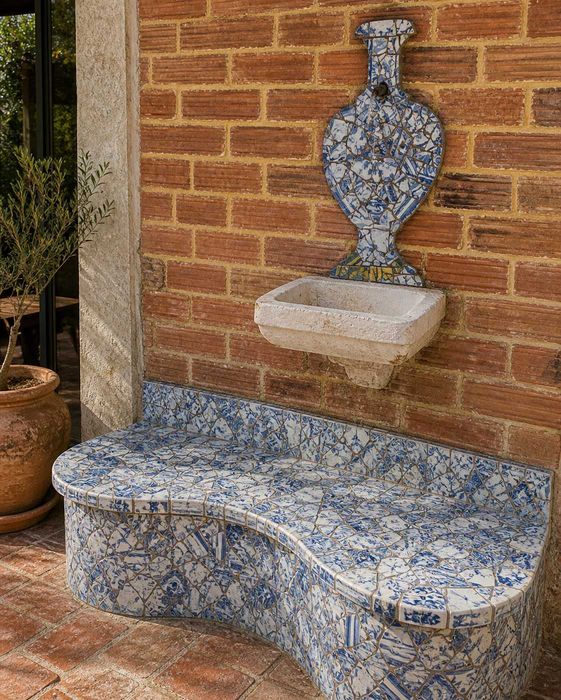 Azulejos Tradicionais Século XVIII para Restauro Patchwork e Decoração