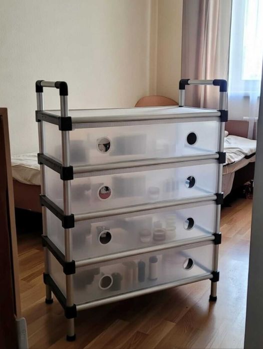 Полиця для взуття підлогова 4 рівні 100 см етажерка