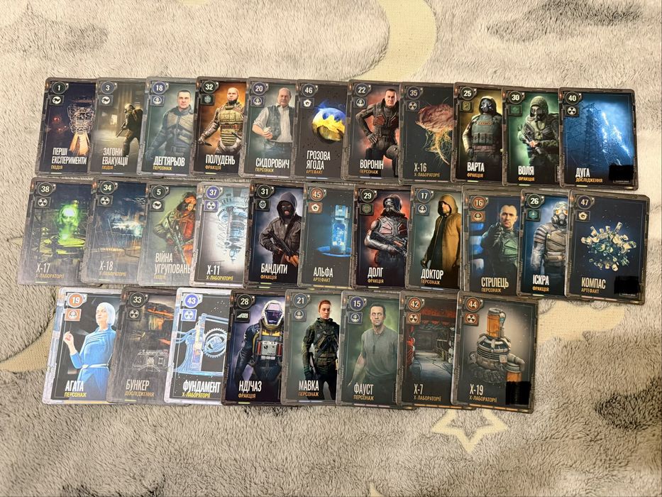Колекційні карти атб Сталкер / картки stalker
