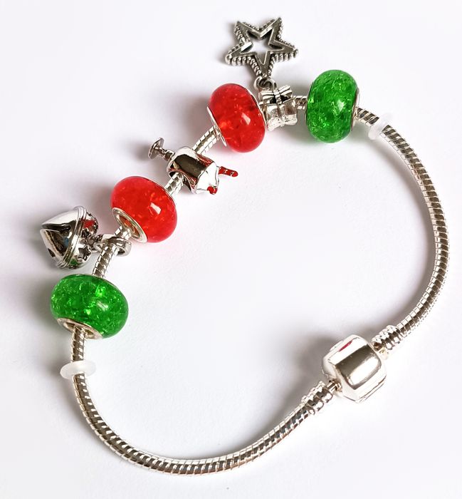 Bransoletka charms Święta Merry Christmas