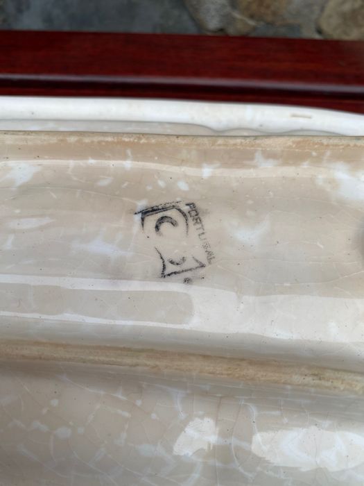 Travessa Espargos Sécla Caldas da Rainha 24 cm Anos 60