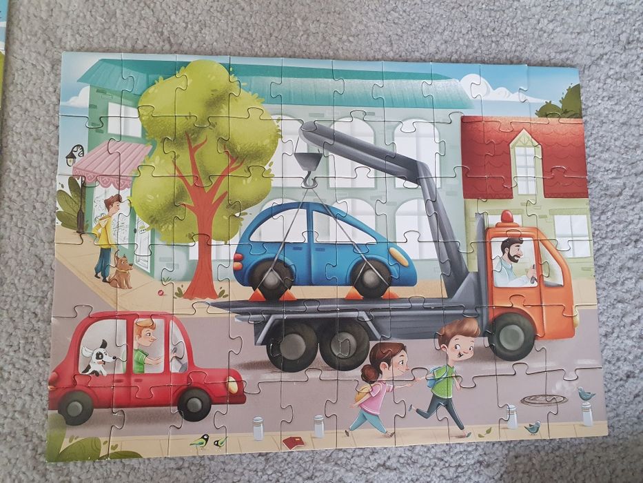 Пазли Dodo Транспорт. 4+. 60 шт кожен. Авто, автобус, потяг, тролейбус