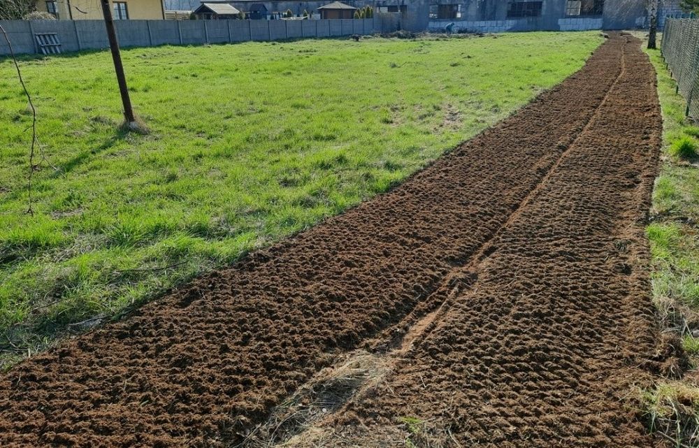GLEBOGRYZARKA SEPARACJNA Przygotowanie terenu niwelacja wyrównywanie