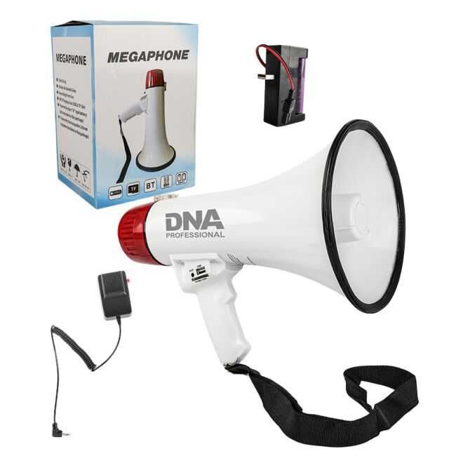 DNA MEGA1 megafon 30W wzmacniacz głosu syrena USB Bluetooth AUX micro SD