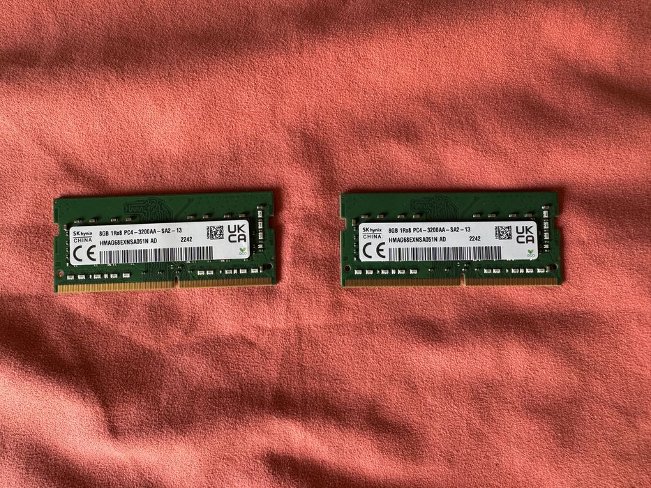 Комплект оперативної пам'яті для ноутбука SK Hynix 16GB (2x8GB) DDR4 3200MHz