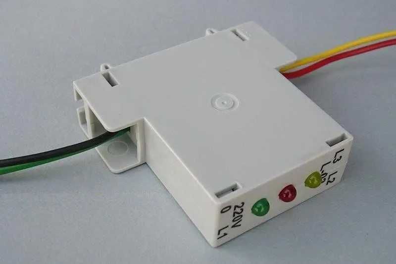 Wskaźnik obecności napięcia na szynę TH35 diodowy