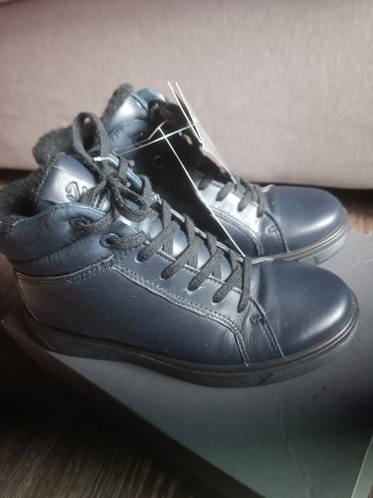 ботінки черевички чобітки ecco  32(13,5) 19.5-20 см шкіряні