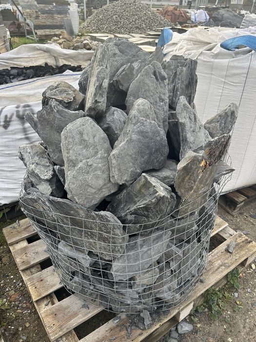 BLACK STONE Czarna Skała do Akwarium Terrarium Kamień Japoński Ogród