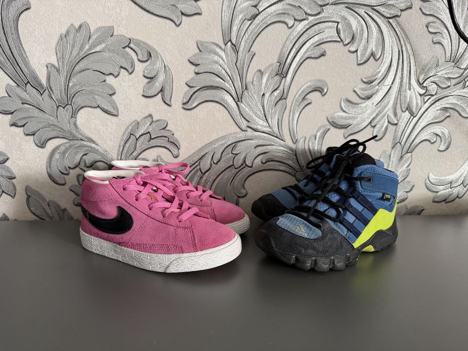 Хайтопи ботинки nike adidas кросівки двійня 27 розмір