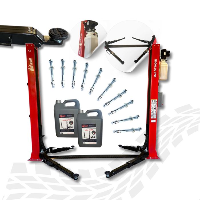 Podnośnik dwukolumnowy samochodowy automat 4T MELL PRO ST4000E