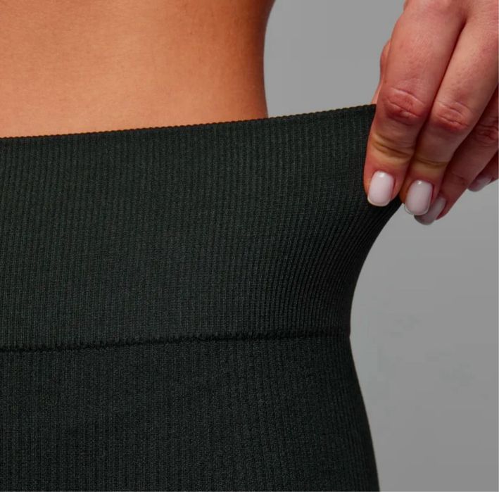 ‼️РОЗПРОДАЖ‼️Лосіни безшовні в рубчик без пуш ап. Лосины, леггинсы