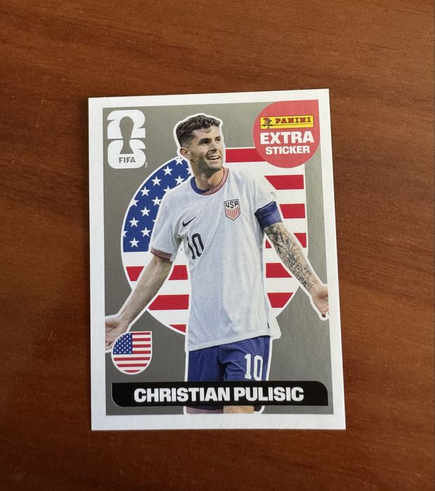 Extra Sticker Panini Christian Pulisic prata